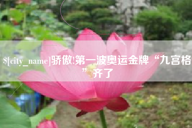 巴彦淖尔骄傲!第一波奥运金牌“九宫格”齐了