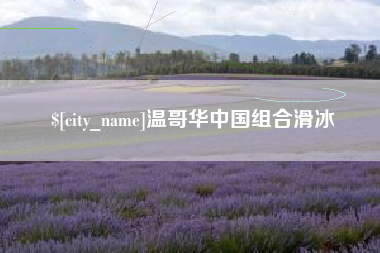 巴彦淖尔温哥华中国组合滑冰