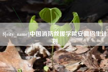 巴彦淖尔中国消防救援学院安徽招生计划