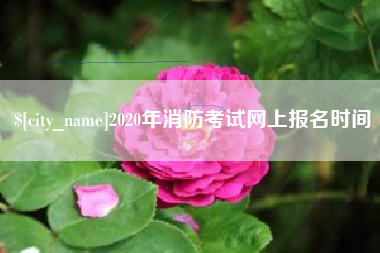 巴彦淖尔2020年消防考试网上报名时间
