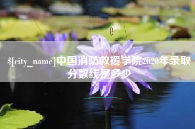 巴彦淖尔中国消防救援学院2020年录取分数线是多少