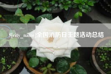 巴彦淖尔全国消防日主题活动总结