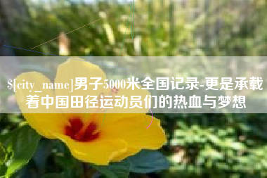 巴彦淖尔男子5000米全国记录-更是承载着中国田径运动员们的热血与梦想