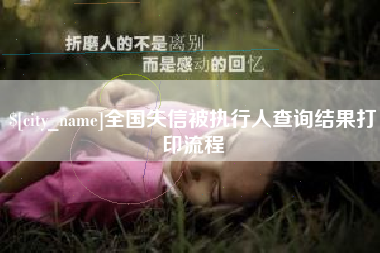 巴彦淖尔全国失信被执行人查询结果打印流程