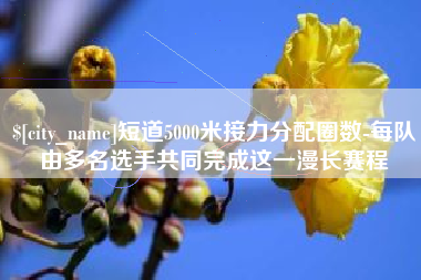 巴彦淖尔短道5000米接力分配圈数-每队由多名选手共同完成这一漫长赛程
