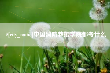 巴彦淖尔中国消防救援学院都考什么