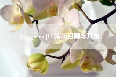 巴彦淖尔119消防日哪年开始