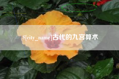 巴彦淖尔古代的九宫算术