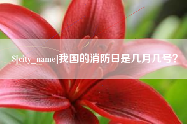 巴彦淖尔我国的消防日是几月几号？