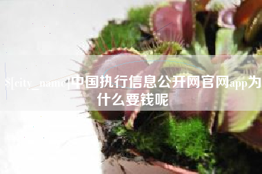 巴彦淖尔中国执行信息公开网官网app为什么要钱呢