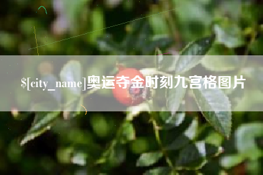 巴彦淖尔奥运夺金时刻九宫格图片